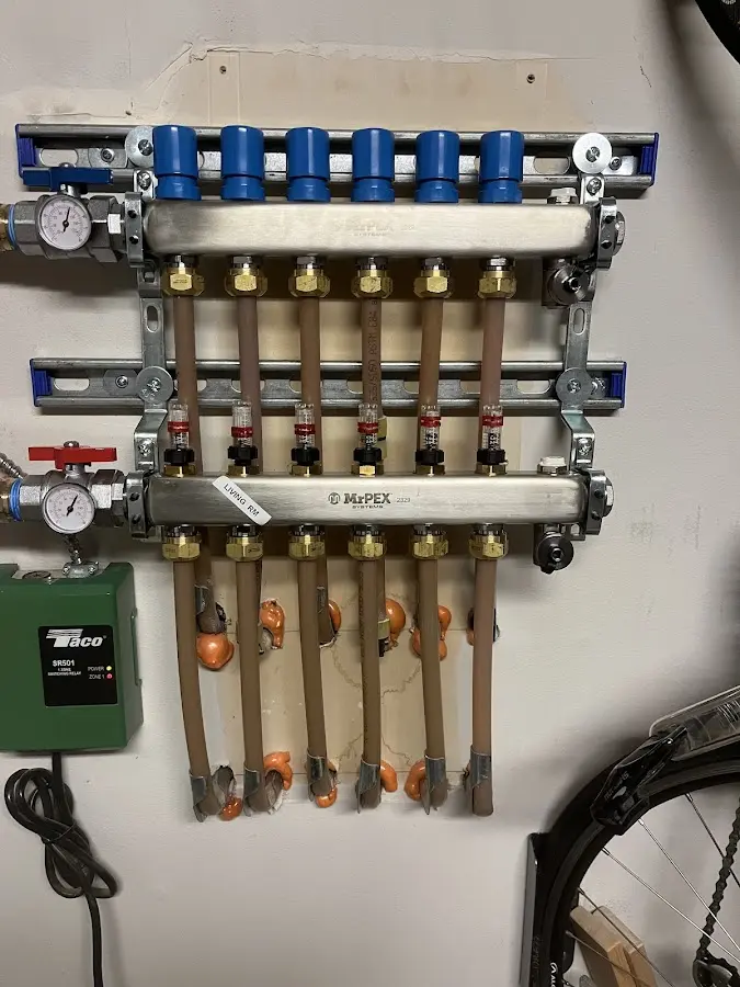 Plumber performing Leak Detection at a residential property in Ada